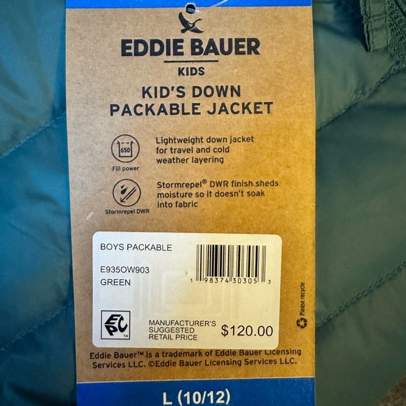 Eddie Bauer Kids Down Puffer Jacket – New With Tags - Picture 4 of 7